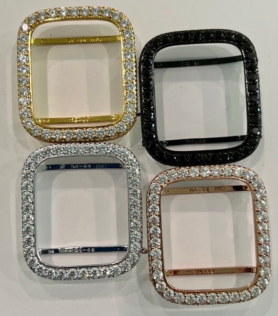 Series 2 9 Apple Watch Case 3.5mm Lab Diamond Bezel Apple Watch Cover Silver Rose Gold Yellow Gold Black Sizes 38mm 45mm Iwatch Candy Etsy Australia
