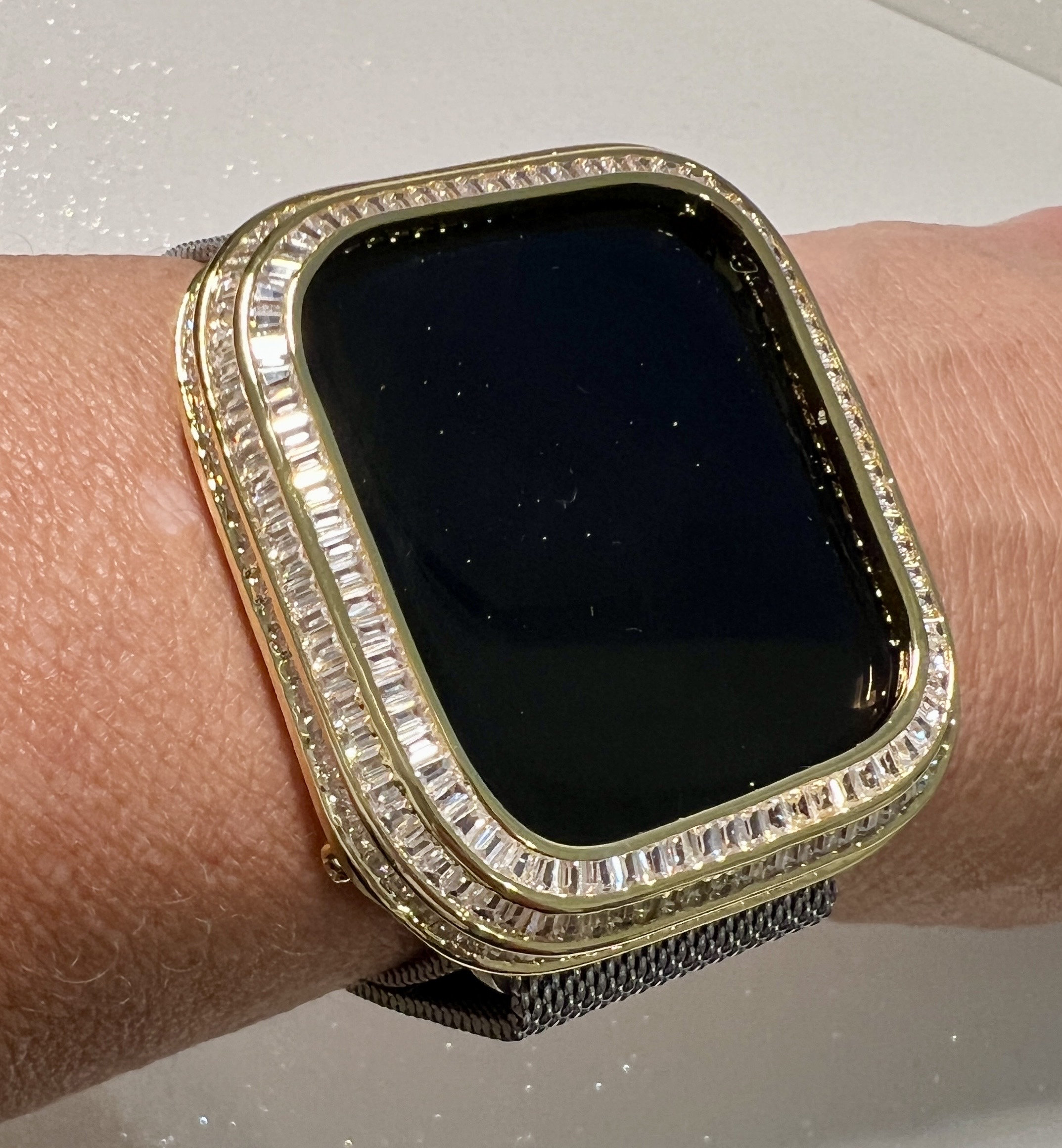 Apple watch diamond shop bezel 44mm