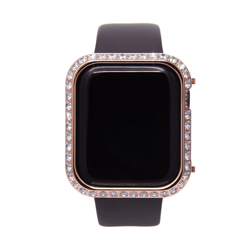 Apple Watch Band Bezel Rose Gold Case Cover 38mm 40mm 43mm 44mm Large