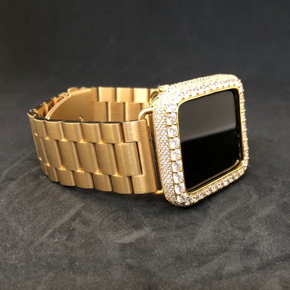 Apple Watch Band 38mm 40mm 42mm 44mm Apple Watch 38MM Iced Out Lab Diamonds