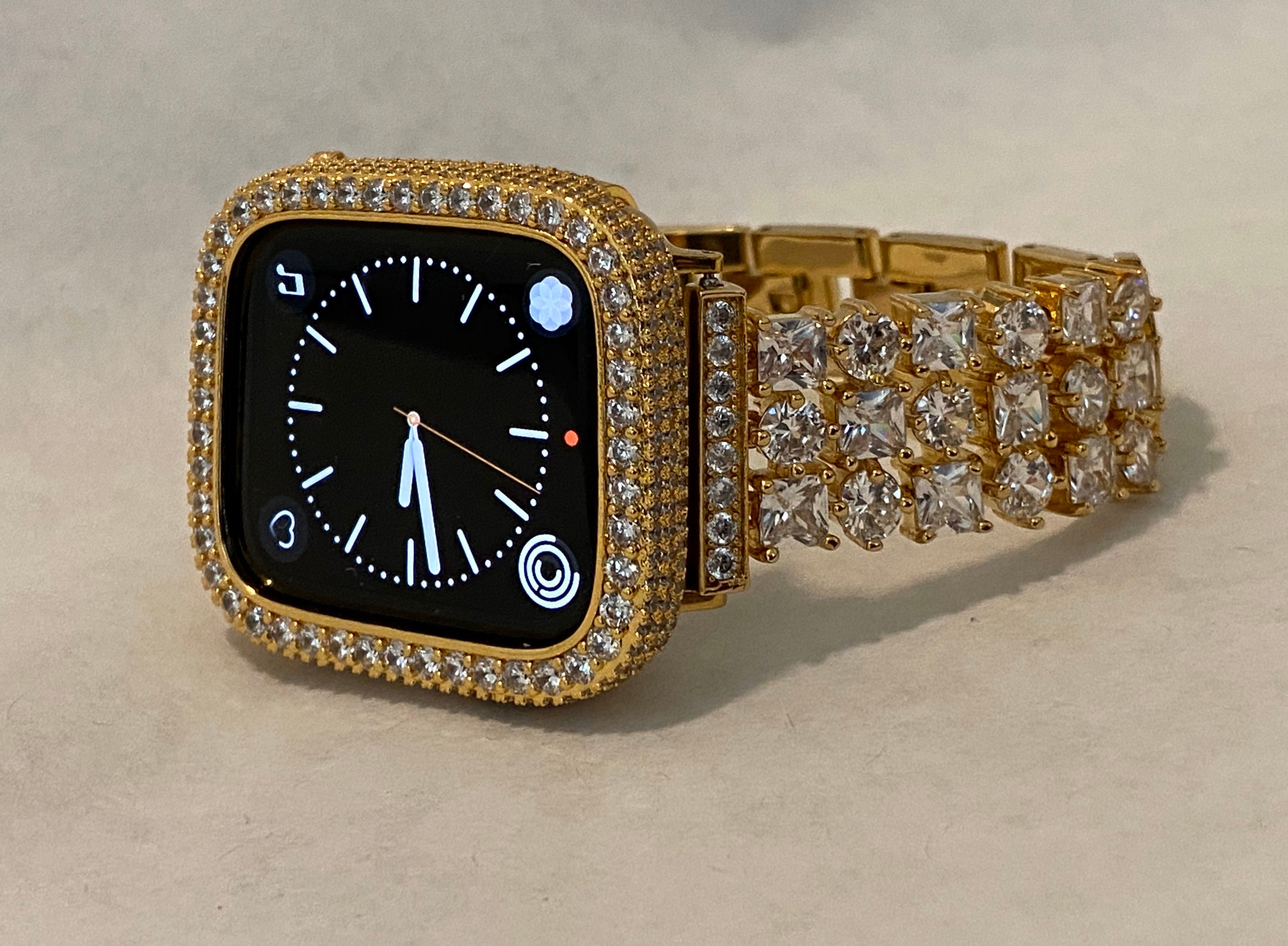 Womens Apple Watch Band Gold 38mm 40mm 42mm 44mm or Lab | Etsy