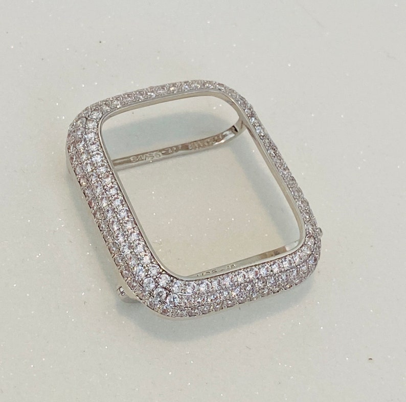 White Gold Apple Watch Band & or Silver Lab Diamond Smartwatch - Etsy