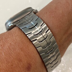 49mm Ultra Titanium Apple Watch Band Stainless Steel Buckle Ultra Apple Watch Band Men's Watch Band Silver