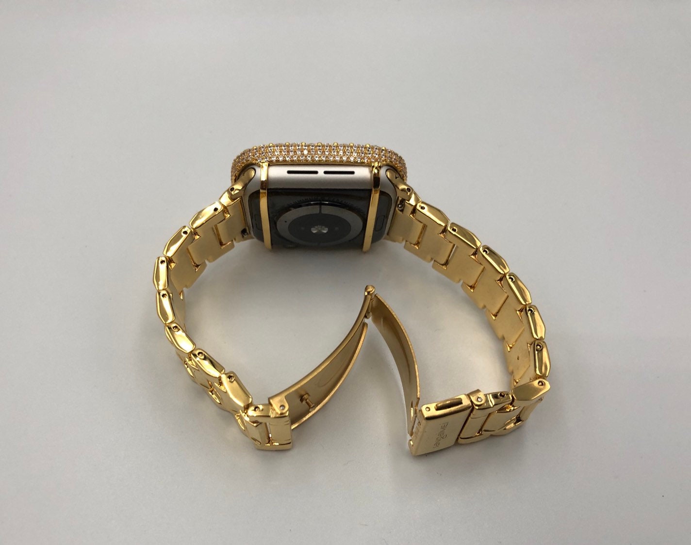 Gold Apple Watch Band Women 38mm/40mm 42mm/44mm Crystal Rhinestone/Lab