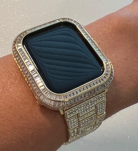 Luxury Apple Watch Band Yellow Gold Stainless Steel  display picture 2