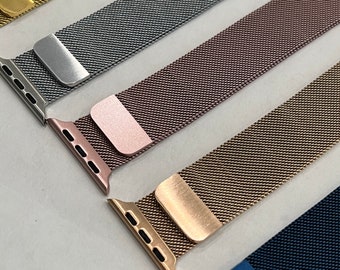 Milanese Loop Apple Watch Band Stainless Steel 38 40 41 42 44 45mm Series 1-7 SE Smartwatch Band Final Sale