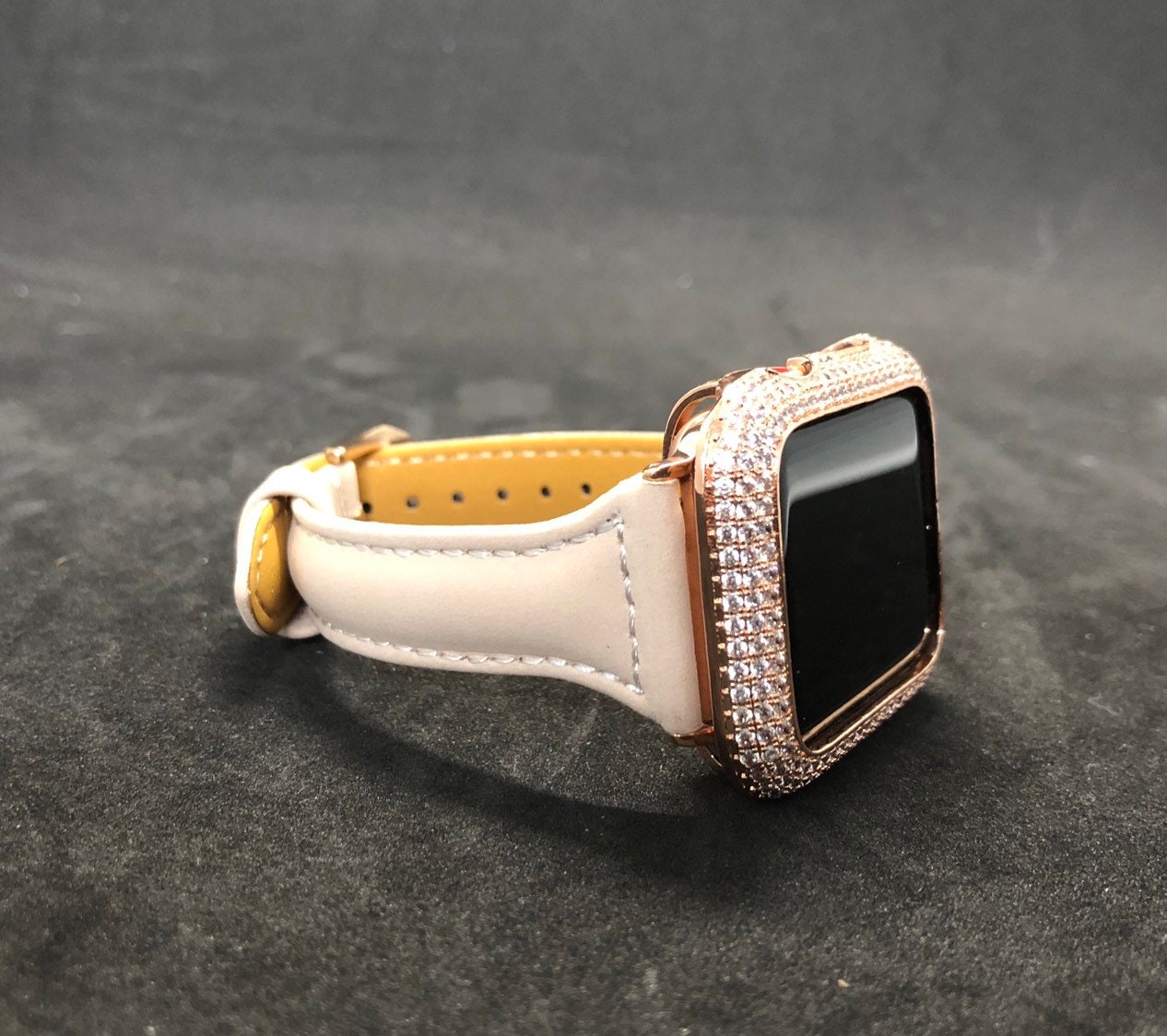 leather apple watch band 38mm rose gold