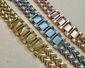 Series 10 Apple Watch Band Silver, Rose Gold, Yellow Gold Choices 38mm-49mm Iphone Watch Bands Valentine Hearts Gift for Her Series 1-9