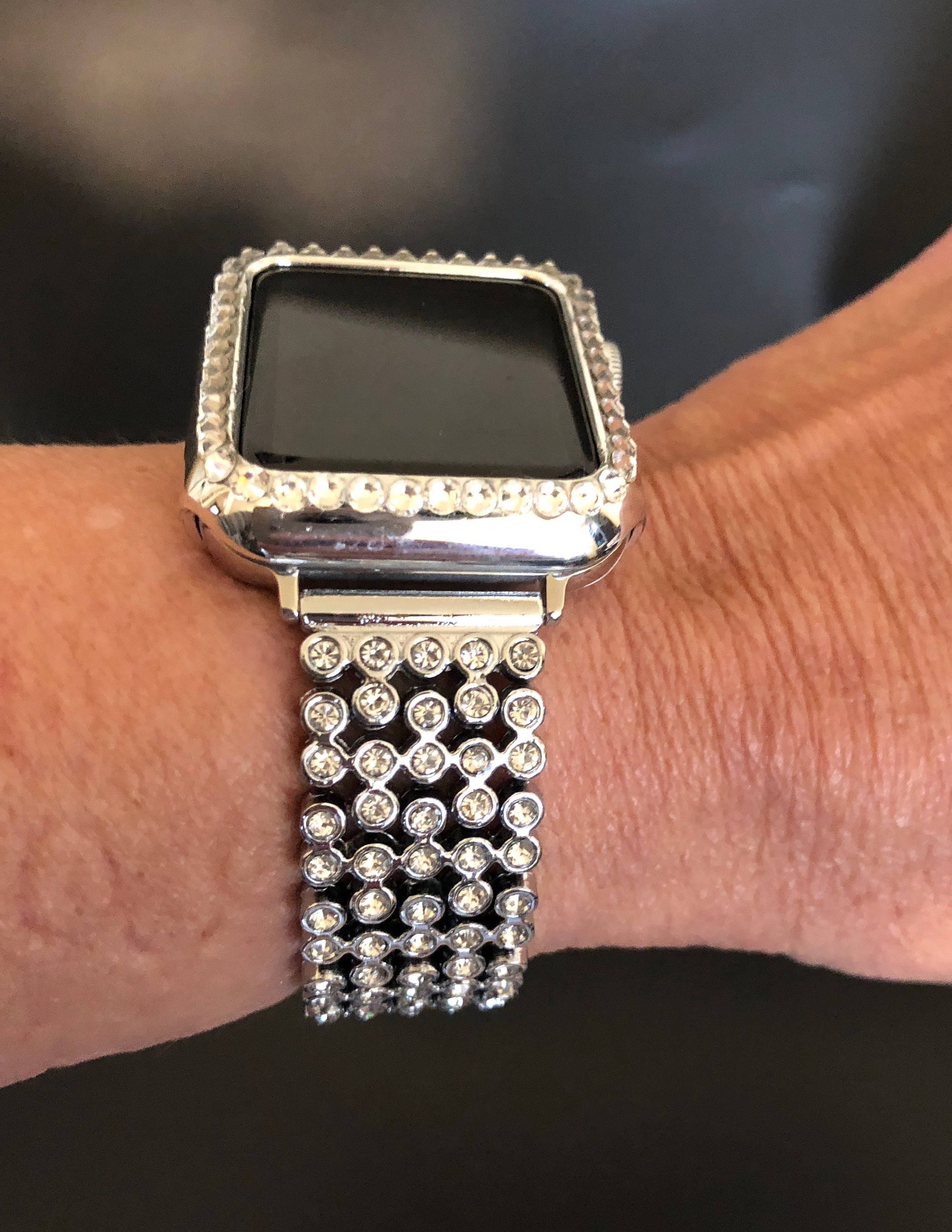 swarovski crystal apple watch case