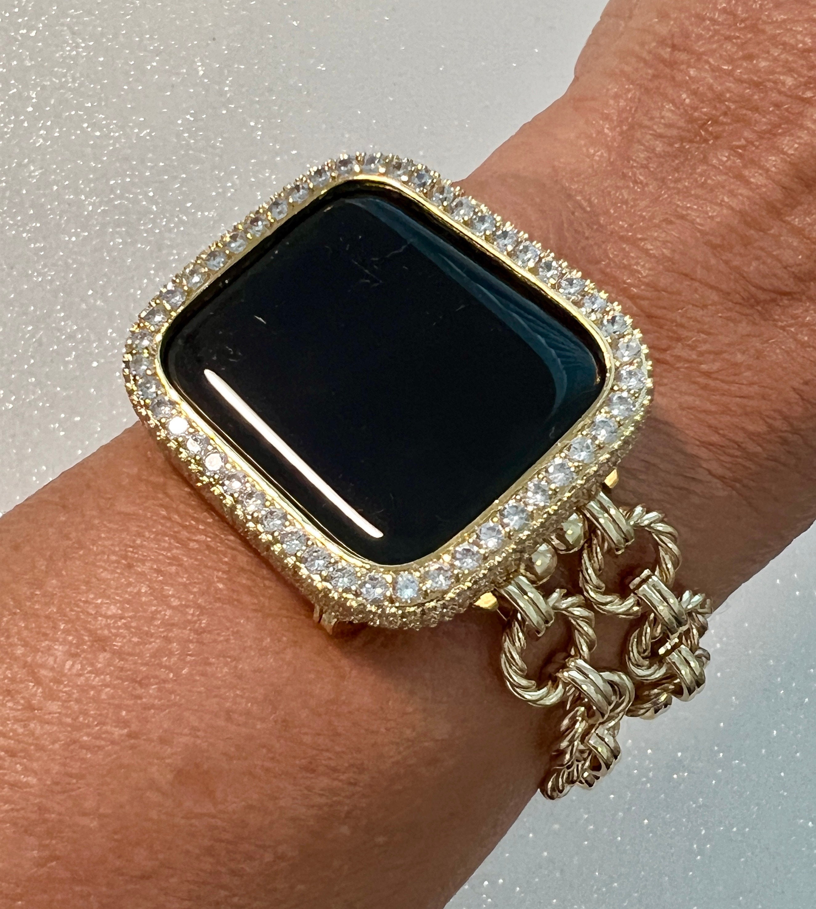 Apple watch gold chain best sale