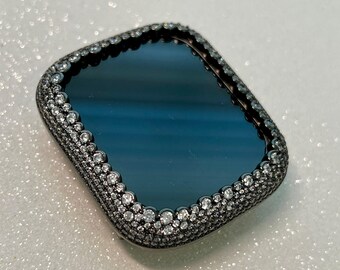 Ultra 49mm Apple Watch Bezel for Apple Watch 48mm Ultra Black Pave Lab Diamonds Apple Watch Cover 49mm Ultra Apple Watch Iwatch Series 10