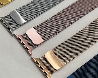 Milanese Loop Apple Watch Band Stainless Steel 38 40 41 42 44 45mm Series 1-7 SE Smartwatch Band Final Sale