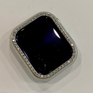 Funda para Apple Watch de 41 mm, 45 mm y 49 mm con bisel de cristal Ultra, carcasa para Apple Watch, parachoques para reloj inteligente, plateado brillante, series 2-11, iWatch Candy