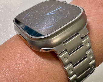 Apple Watch Band 49mm Ultra Stainless Steel Mens Apple Watch Straps Ultra 49mm Silver Iwatch Candy 42mm 44mm 45mm