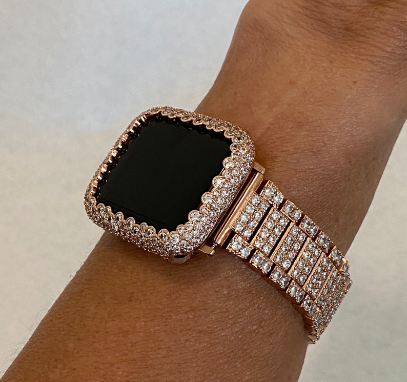 Bling Apple Watch Band Women 38mm 40mm 42mm 44mm and or Rose Etsy