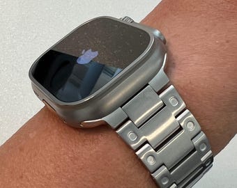 Series 10 Apple Watch Band 42mm 46mm Stainless Steel Buckle Mens Ultra Apple Watch Straps Watch Band Silver Iwatch Band for Iphone Watch
