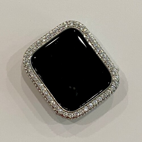 Series 78 Custom Apple Watch Cover 41mm 45mm Silver Lab Etsy