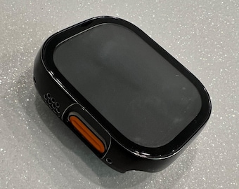 Series 10 Black Apple Watch Case With Tempered Glass Screen Protector For Iphone Watch Apple Watch Case Cover Bezel 49mm Ultra 42mm 46mm