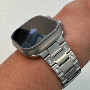 49mm Ultra Titanium Apple Watch Band Stainless Steel Buckle Mens Ultra Apple Watch Straps Watch Band Silver Iwatch Candy Series 10 42mm 46mm
