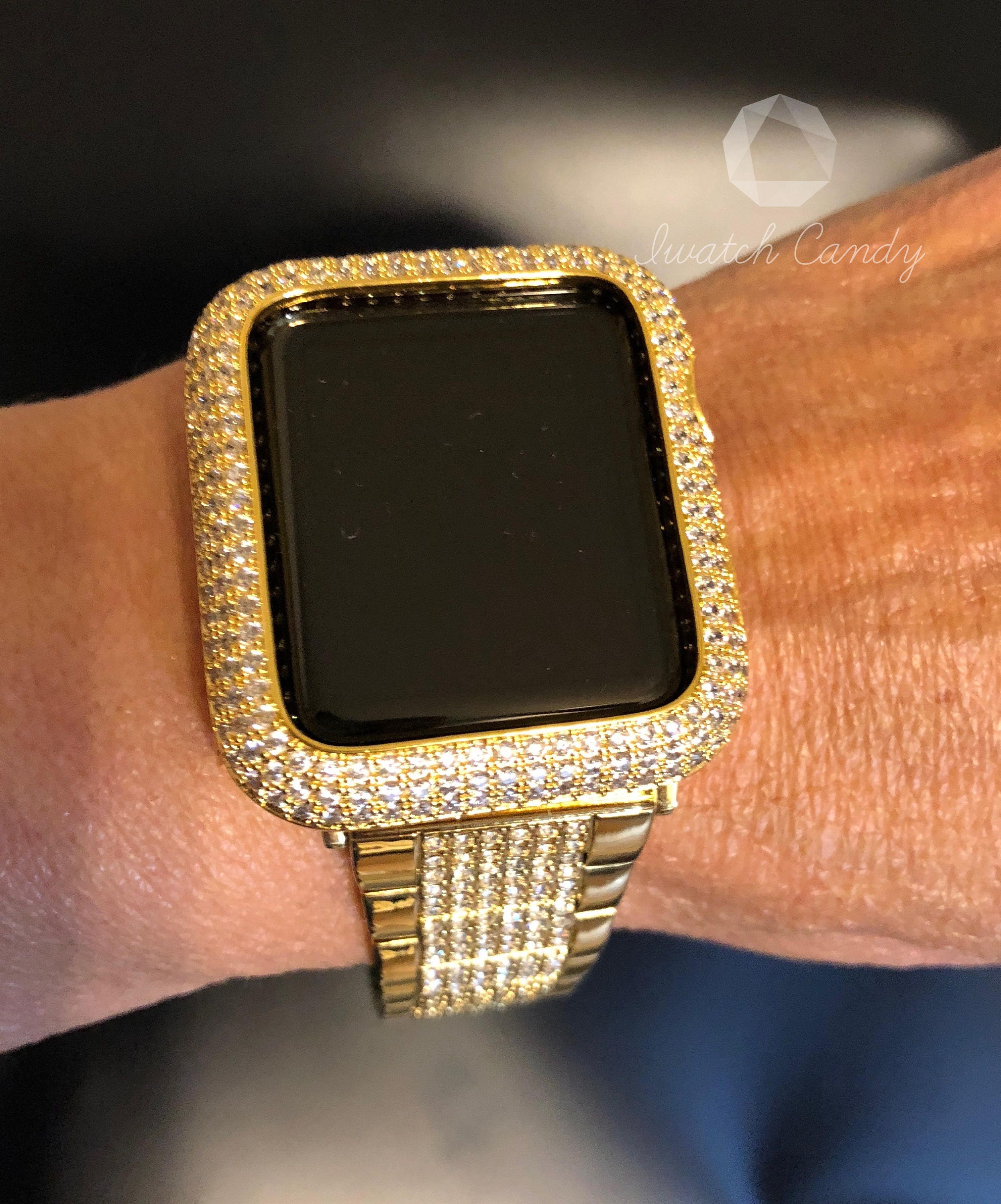iced out apple watch 44mm