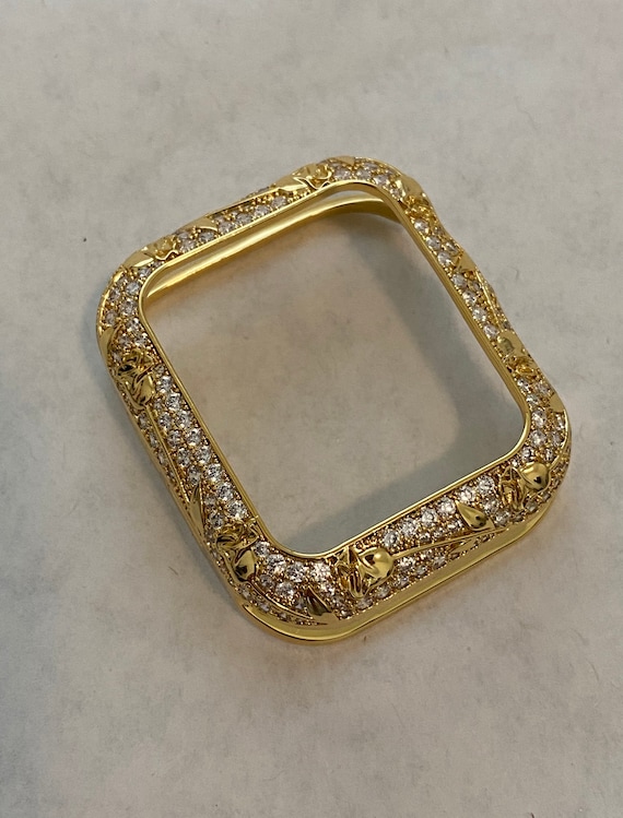 Apple Watch Case Yellow Gold Womens Swarovski Crystals  display picture 3