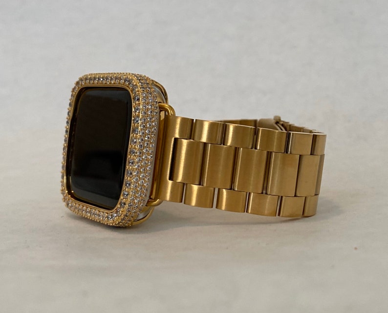 Custom Apple Watch Band Gold Rolex Style 38mm 40mm 41mm 42mm - Etsy