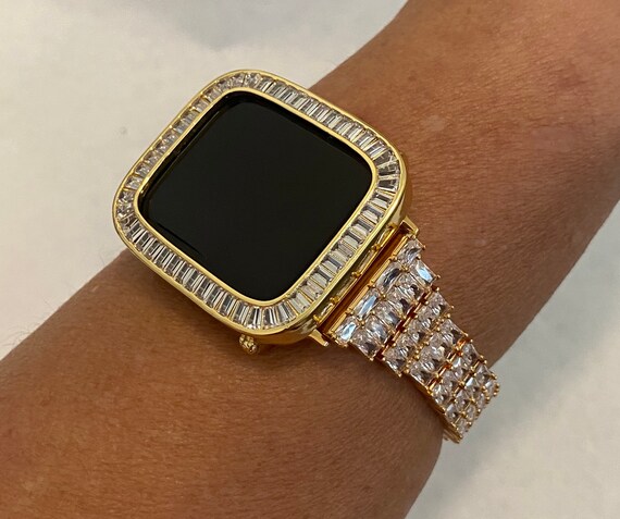 Iced out apple online watch band mens