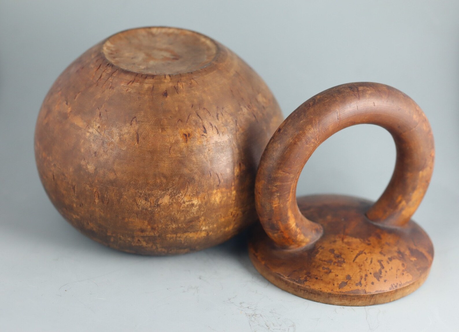 Antique 18th C. Kettlebell or girya Shaped Frutwood or Root Etsy