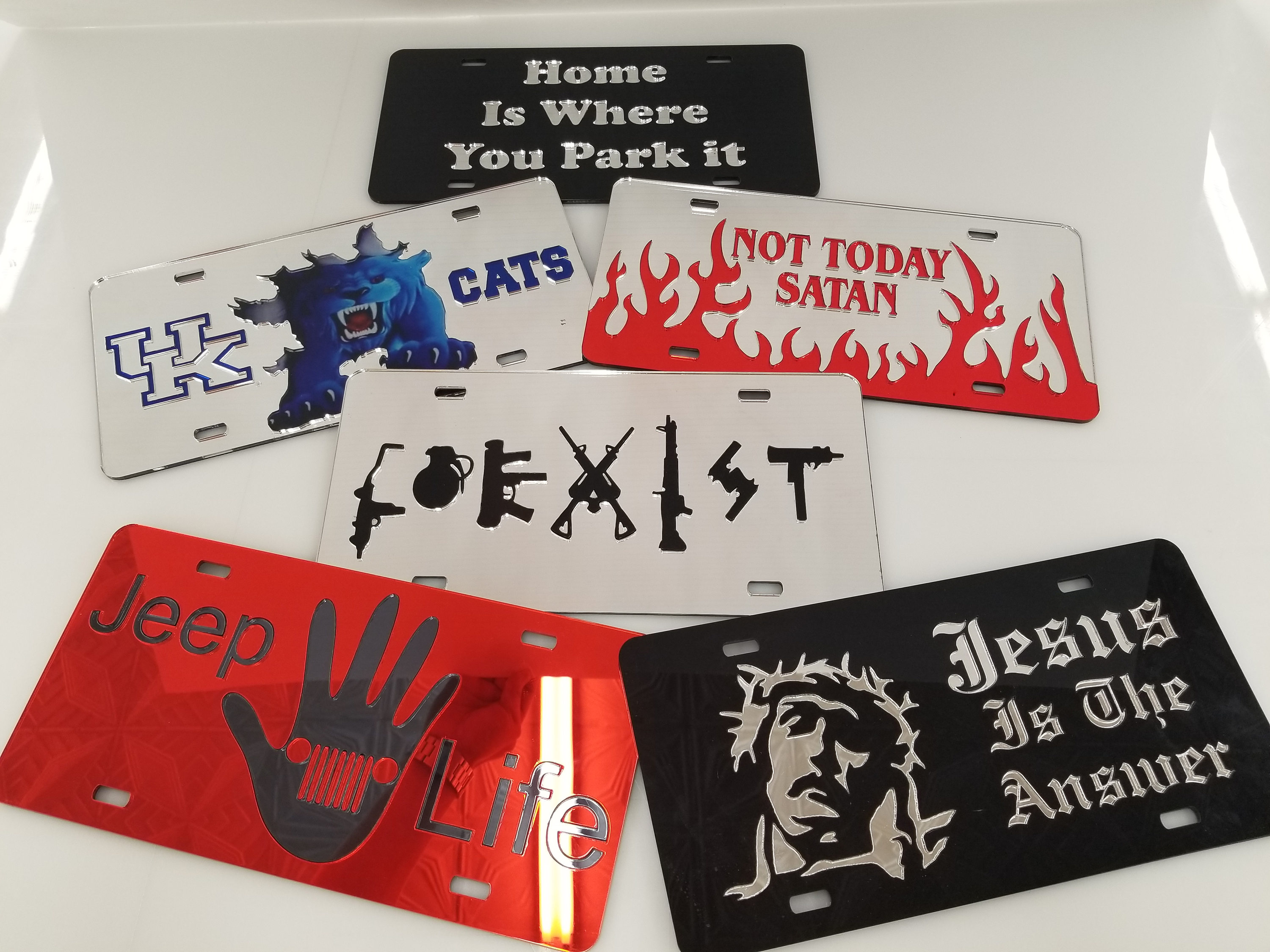 Acrylic Personalized License Plate. We Can Do Your Business Etsy