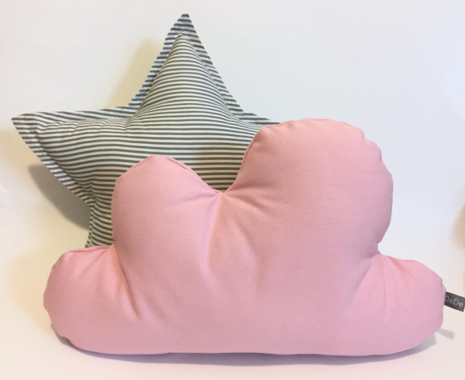 Baby Girl Pillow Set Pink Cloud Pillow Blush Cloud Cushion Etsy