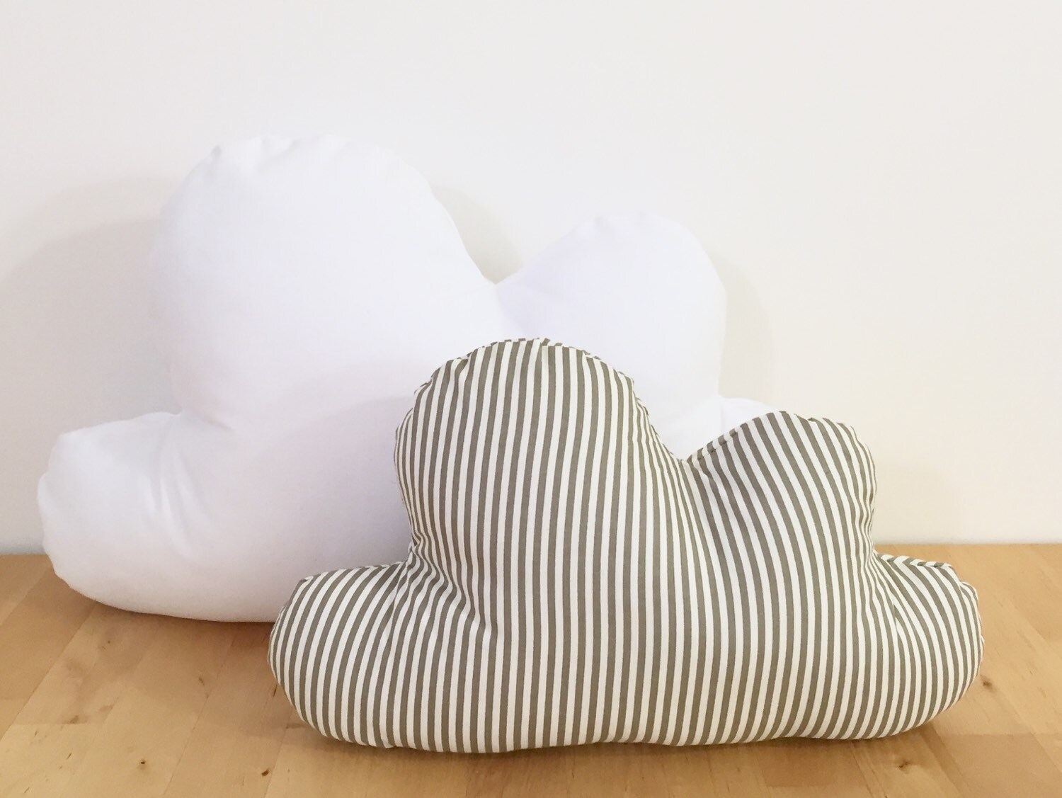 Cloud Pillow Set Stripes Cloud Pillow Grey Cloud Cushion Etsy