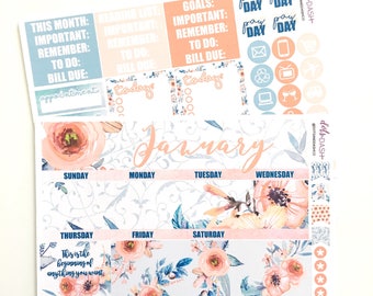January Tranquil Monthly Calendar Kit - EC or HP