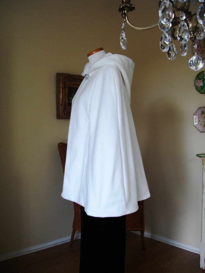 Wedding Cape Cloak Bride Jacket Coat Short Hooded Bridal - Etsy