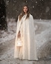 Wedding Cape, Hooded Bridal Cape Cloak 