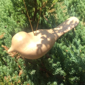 Comfort Bird Hanging Ornament Wood Carving