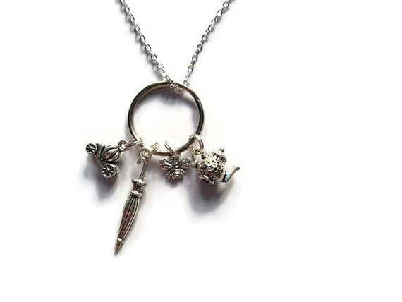 fandom present TV fan jewellery Keyring Necklace gift book tea jewellery secret santa novelty Bridgerton themed gift