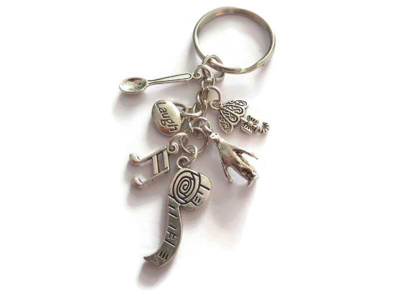 Mary Poppins Broadway Production Silvertone Charm Pendant Keychain