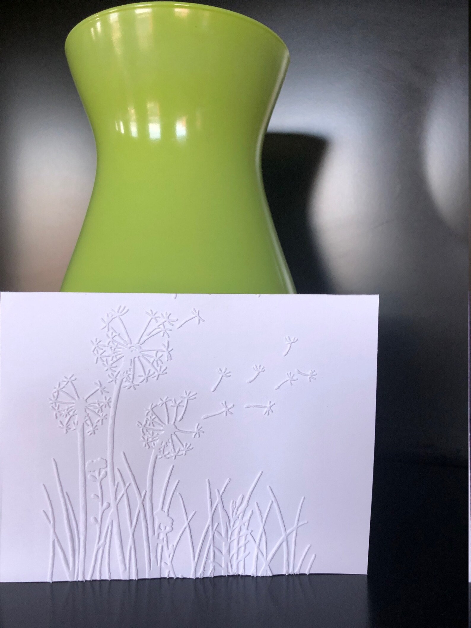 3D Embossed White Floral Cards (set of 6) Embossed Note Cards All ...