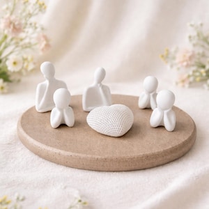 Familie Figuren | Familiendeko | Deko Figuren | minimalistische Dekofiguren | Tablettdeko | moderne Familienskulpturen | Geschenkidee