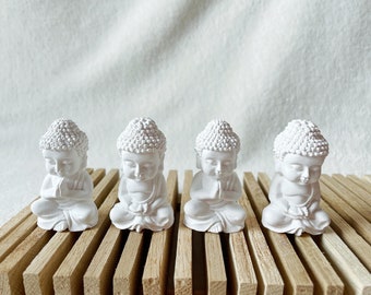 Buddha Figuren | Buddha Statue | kleiner Buddha | Yoga | Wellness | Meditation | Zen Garten Deko | Mönch | Dekoration | Geschenk