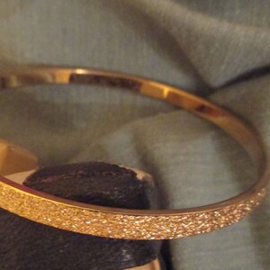 Monet Gold Bangle. Vintage Designer bracelet. Excellent Condition. Maker's Mark. Versatile. HOLIDAY Sale Ideal gift FREE SHIP & track image 6