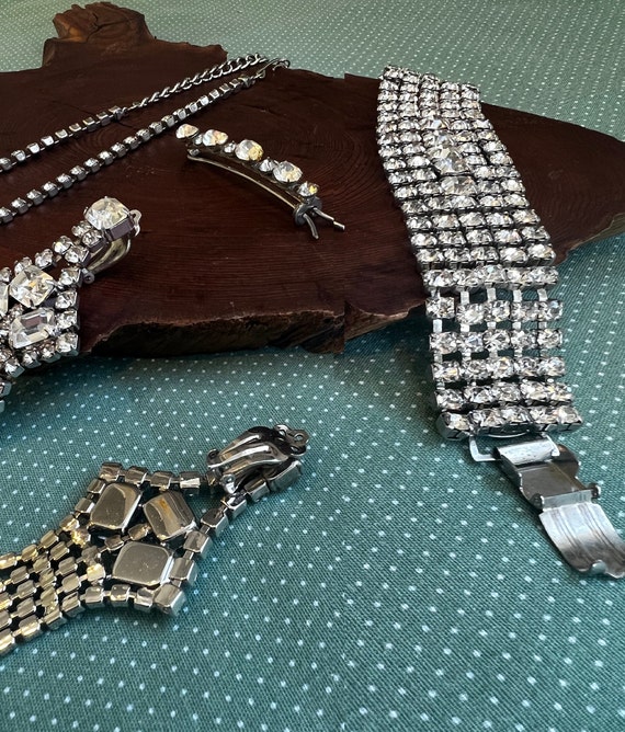 Rhinestone jewelry set: Gorgeous Drop earrings. 5… - image 8