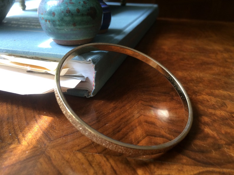 Monet Gold Bangle. Vintage Designer bracelet. Excellent Condition. Maker's Mark. Versatile. HOLIDAY Sale Ideal gift FREE SHIP & track image 5