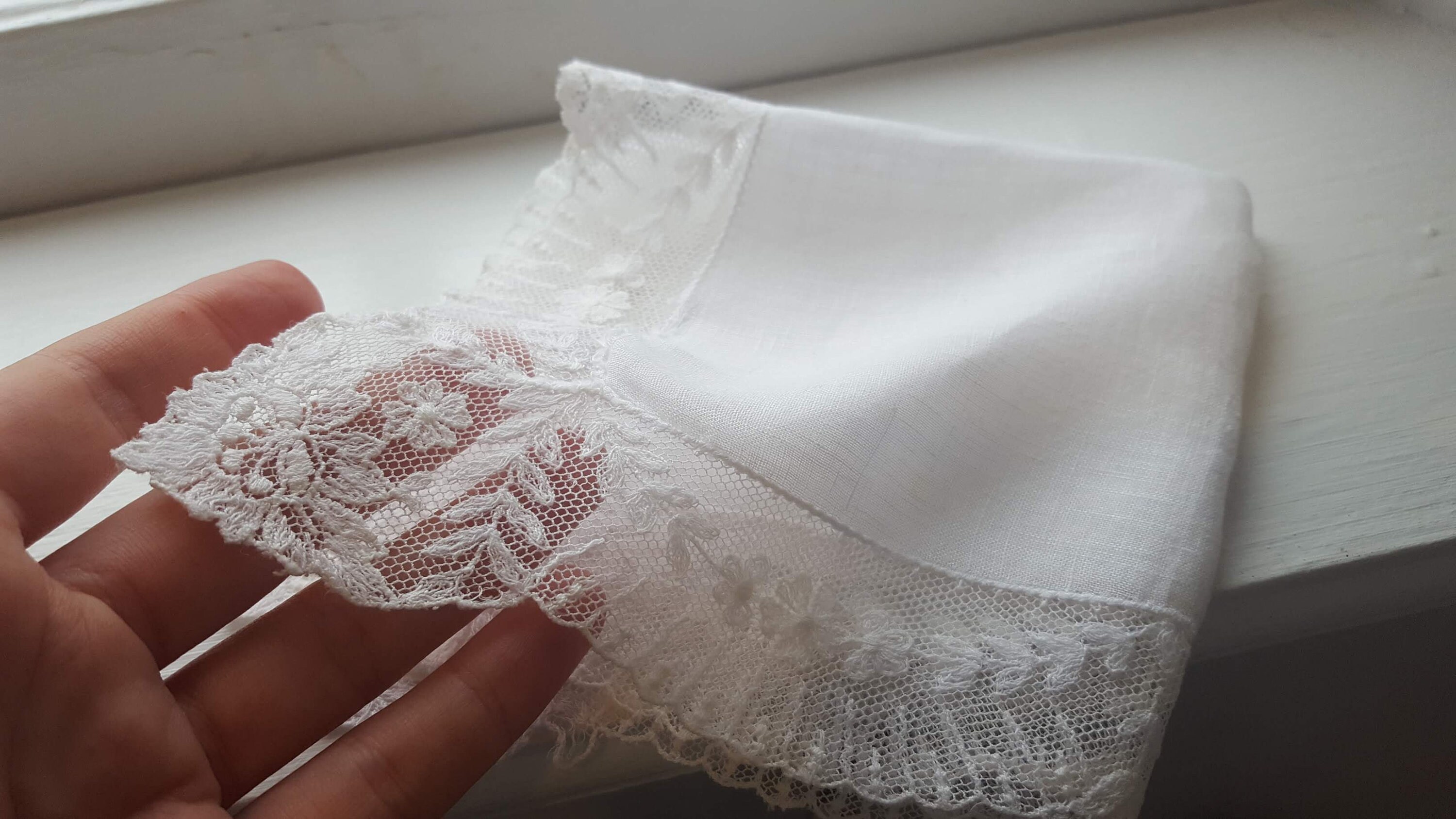 Vintage Wedding Handkerchiefs. Set of 2 or 3 Lace-edged - Etsy
