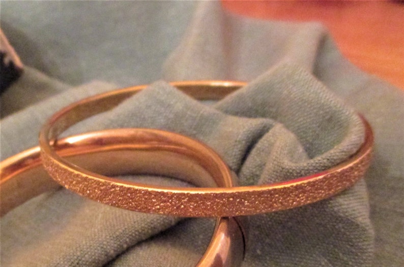 Monet Gold Bangle. Vintage Designer bracelet. Excellent Condition. Maker's Mark. Versatile. HOLIDAY Sale Ideal gift FREE SHIP & track image 2