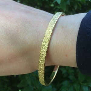 Monet Gold Bangle. Vintage Designer bracelet. Excellent Condition. Maker's Mark. Versatile. HOLIDAY Sale Ideal gift FREE SHIP & track image 7