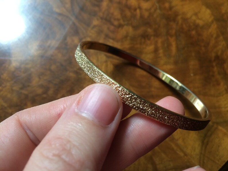 Monet Gold Bangle. Vintage Designer bracelet. Excellent Condition. Maker's Mark. Versatile. HOLIDAY Sale Ideal gift FREE SHIP & track image 9