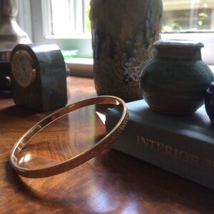 Monet Gold Bangle. Vintage Designer bracelet. Excellent Condition. Maker's Mark. Versatile. HOLIDAY Sale Ideal gift FREE SHIP & track image 8