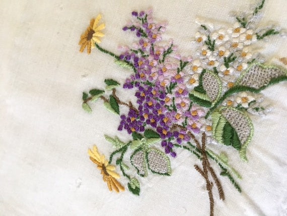 Spring Joy! Handsewn Handkerchief.  Vintage. Gorg… - image 2