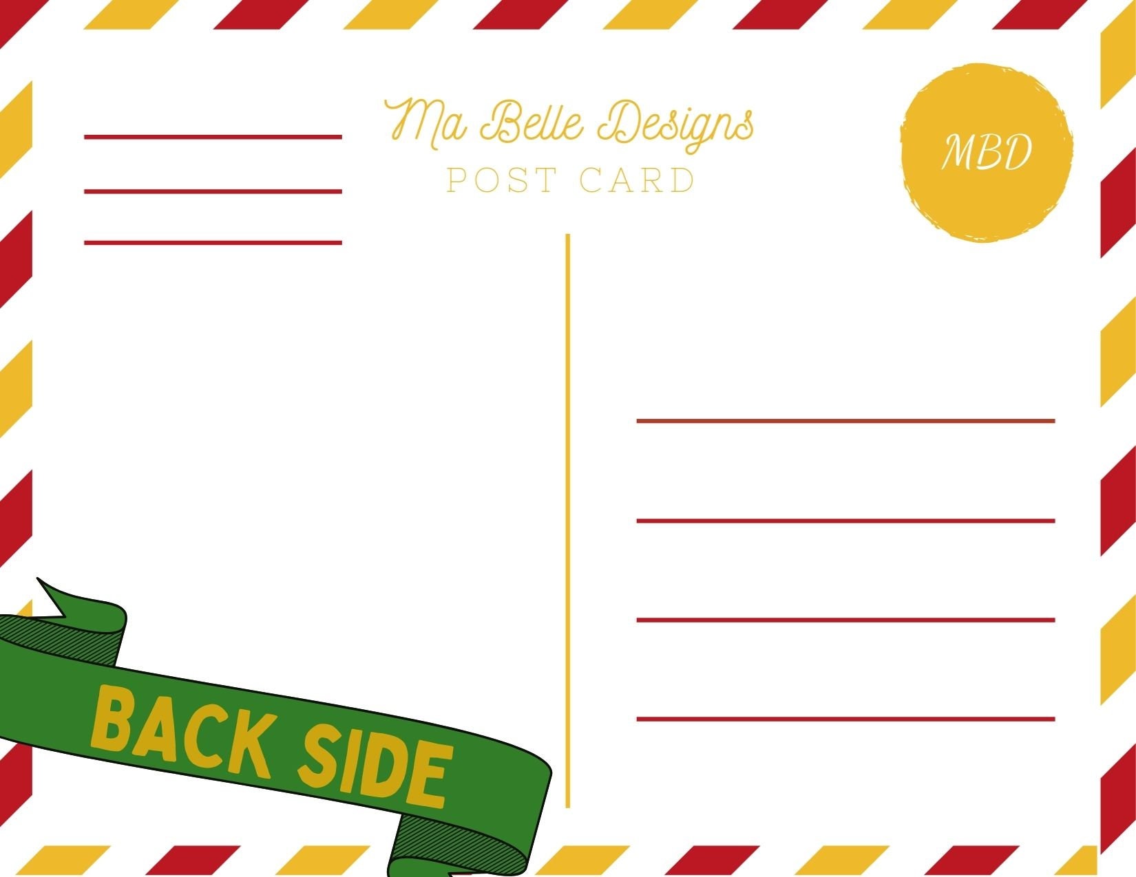 Holiday Postcard Etsy